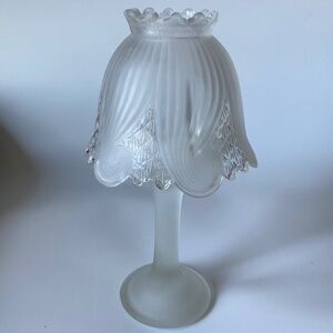 Vintage Fairy Lamp, Clairmont White Satin by PartyLite